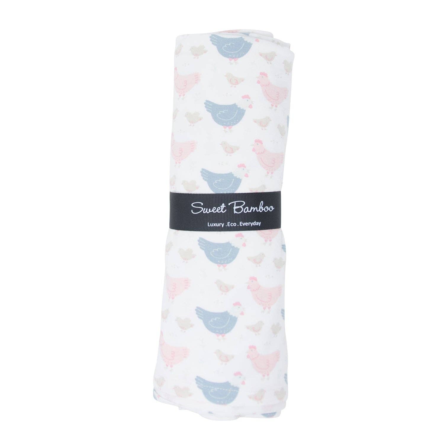 Sweet Bamboo Swaddle - Happy Hens
