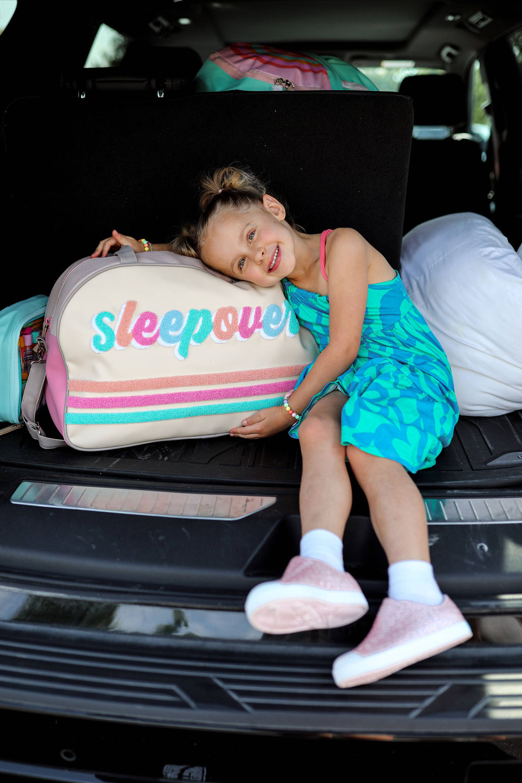 Duffle Bag - Sleepover (Cream Stripe)