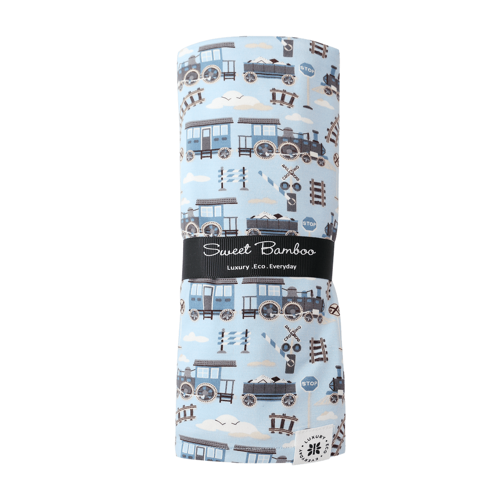 Sweet Bamboo Swaddle Blanket - Choo Choo