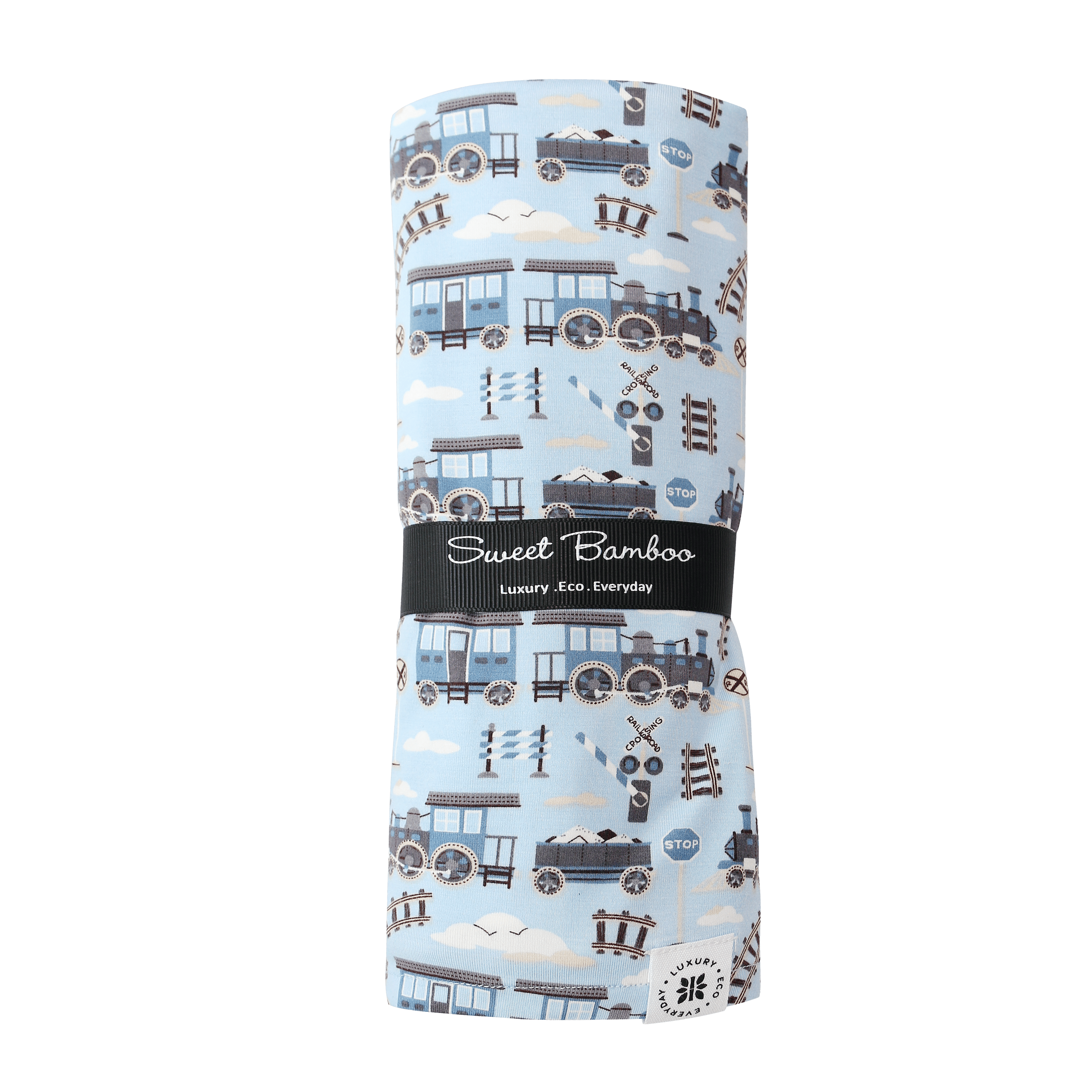 Sweet Bamboo Swaddle Blanket - Choo Choo