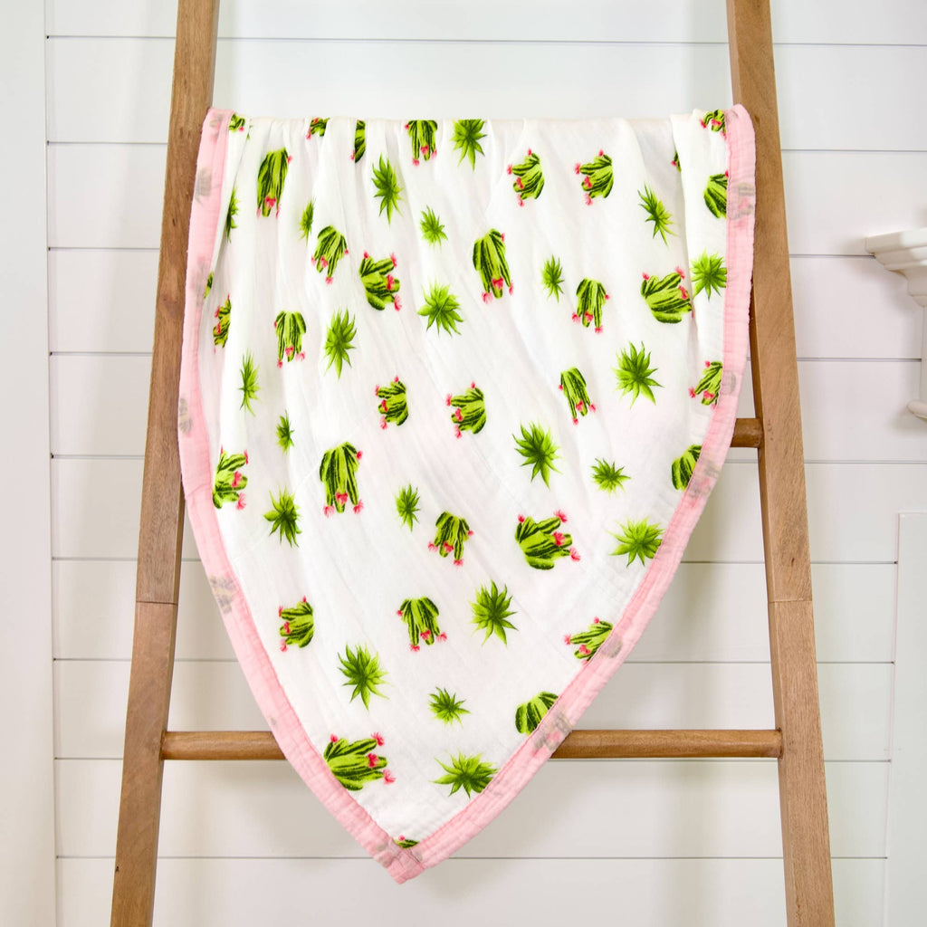 Stuck On You  - Bamboo Succulent Baby Toddler Quilt