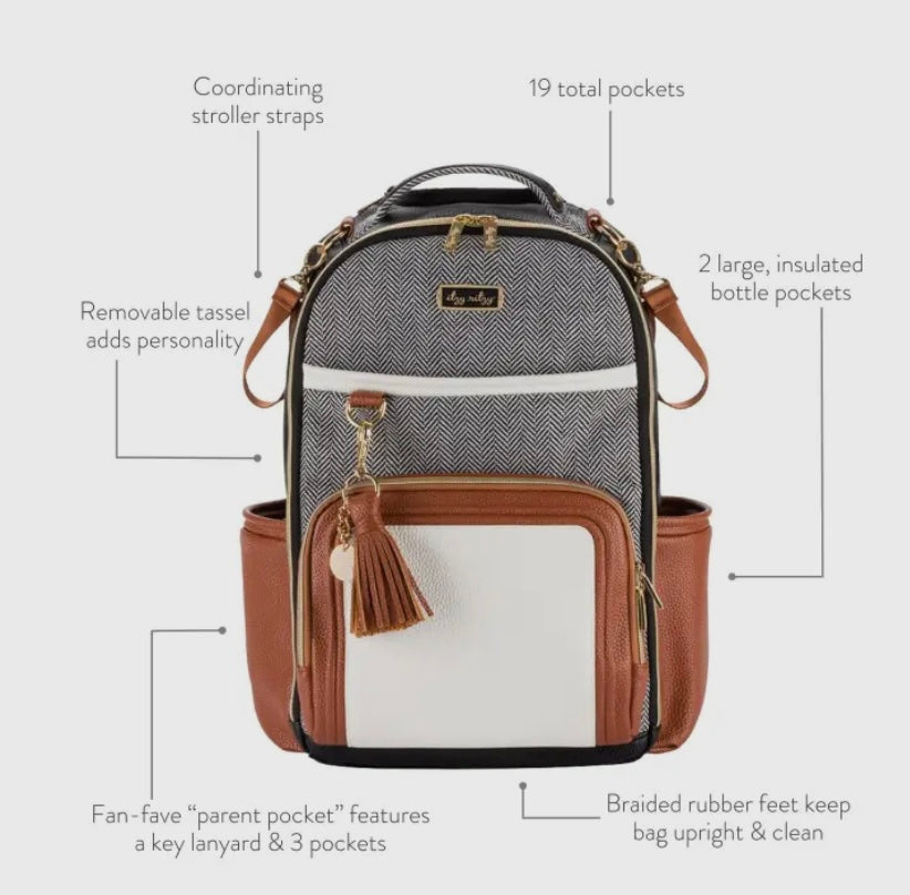 Coffee and Cream Boss Plus Backpack Diaper Bag