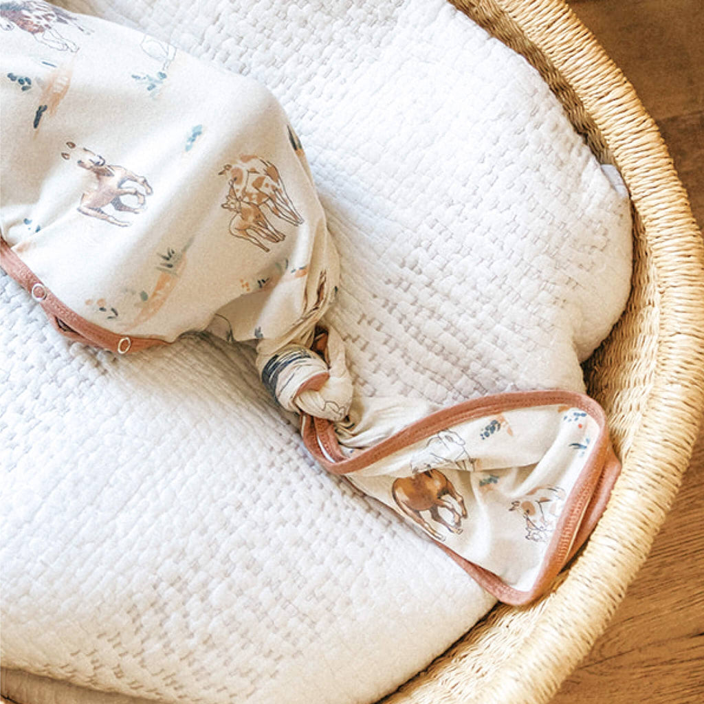 Newborn Knotted Gown - Montana