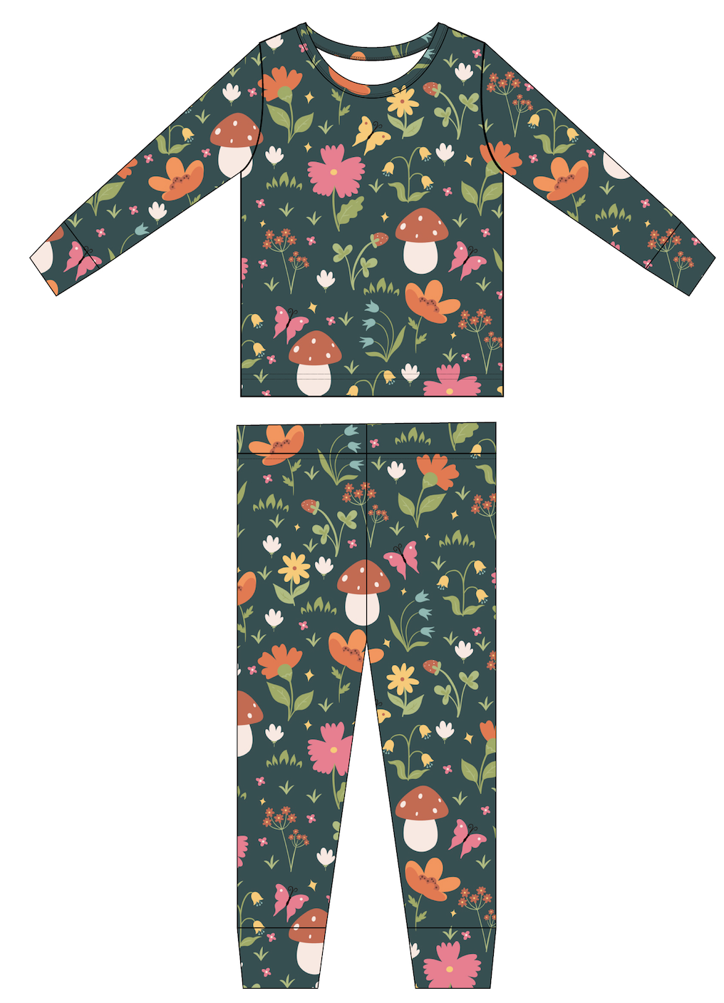 Kids Bamboo Pajamas - 2 Pc- Sylva