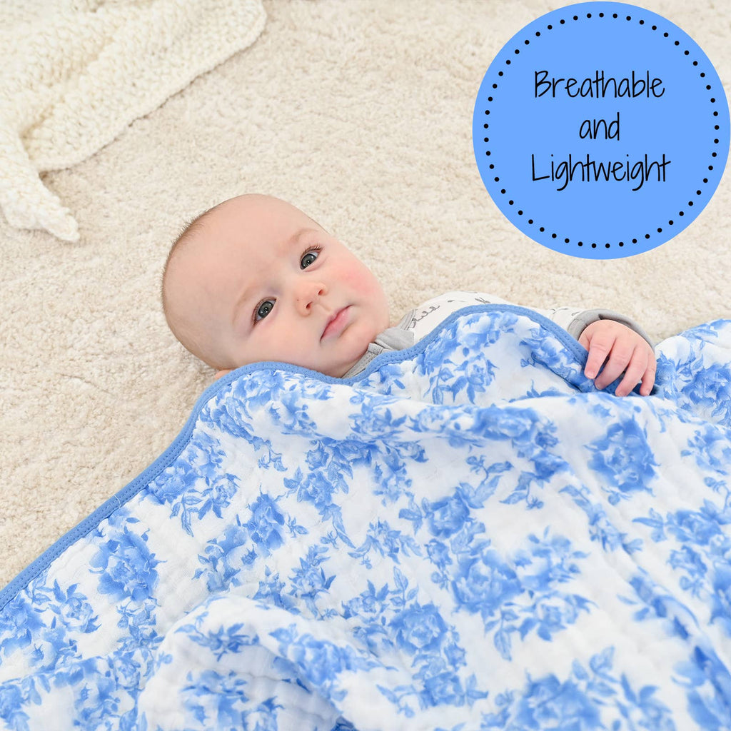 A Peony For Your Thoughts Baby Toddler Muslin Quilt