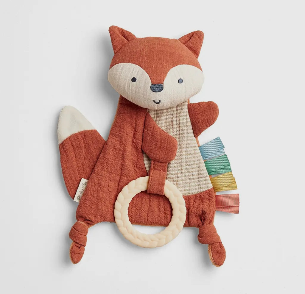 *New* Itzy Ritzy Fox Bitzy Crinkle Sensory
Toy with Teether
