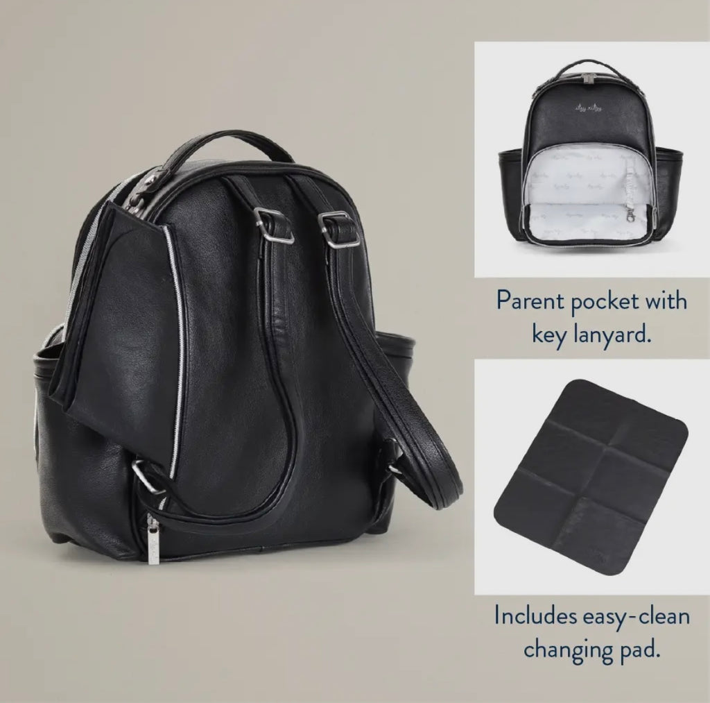 New Itzy Ritzy Noir Itzy Mini Plus Diaper Bag Backpack