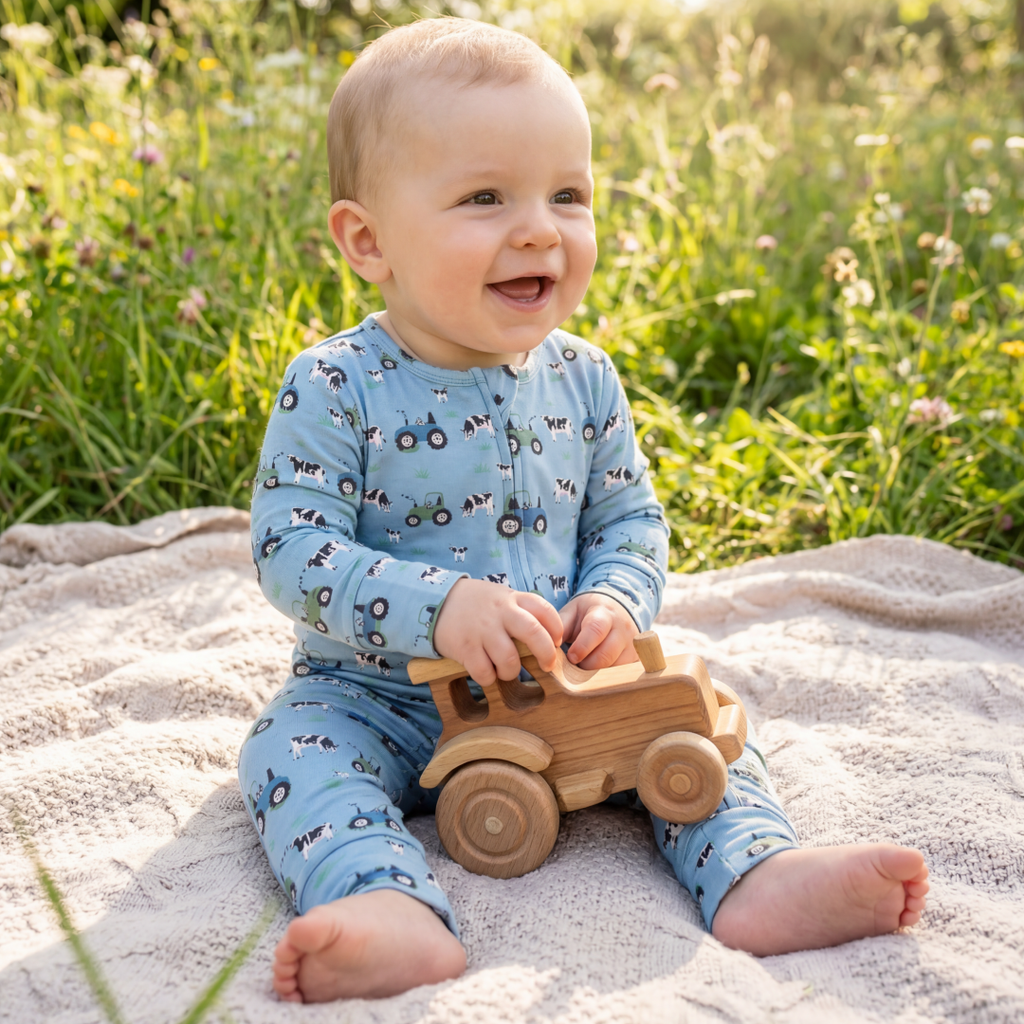 Sweet Bamboo Farm Life Convertible Romper