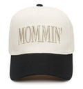 Two Tone Cap -  Mommin' - Black/Beige