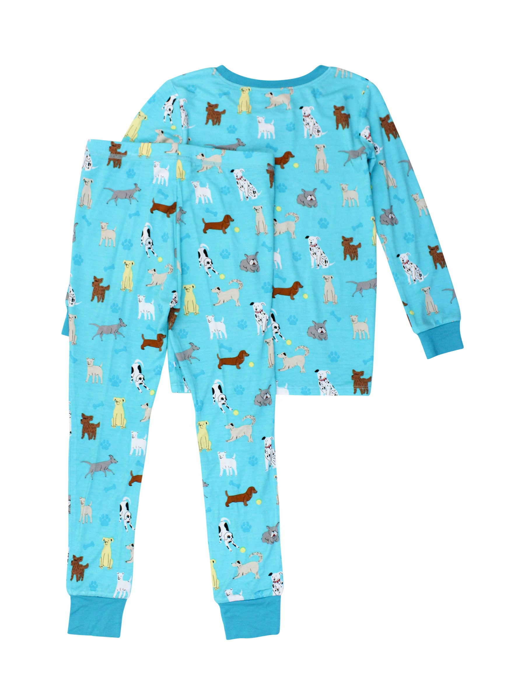 SoftSnooze™ Boys Bamboo Viscose Puppy Playtime Long Sleeve Pajama Set