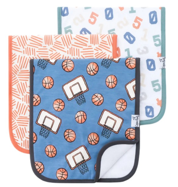 Copper Pearl Dunk Burp Cloth Set (3-Pack)