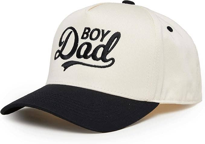 Two Tone Cap - Boy Dad - Black/Beige