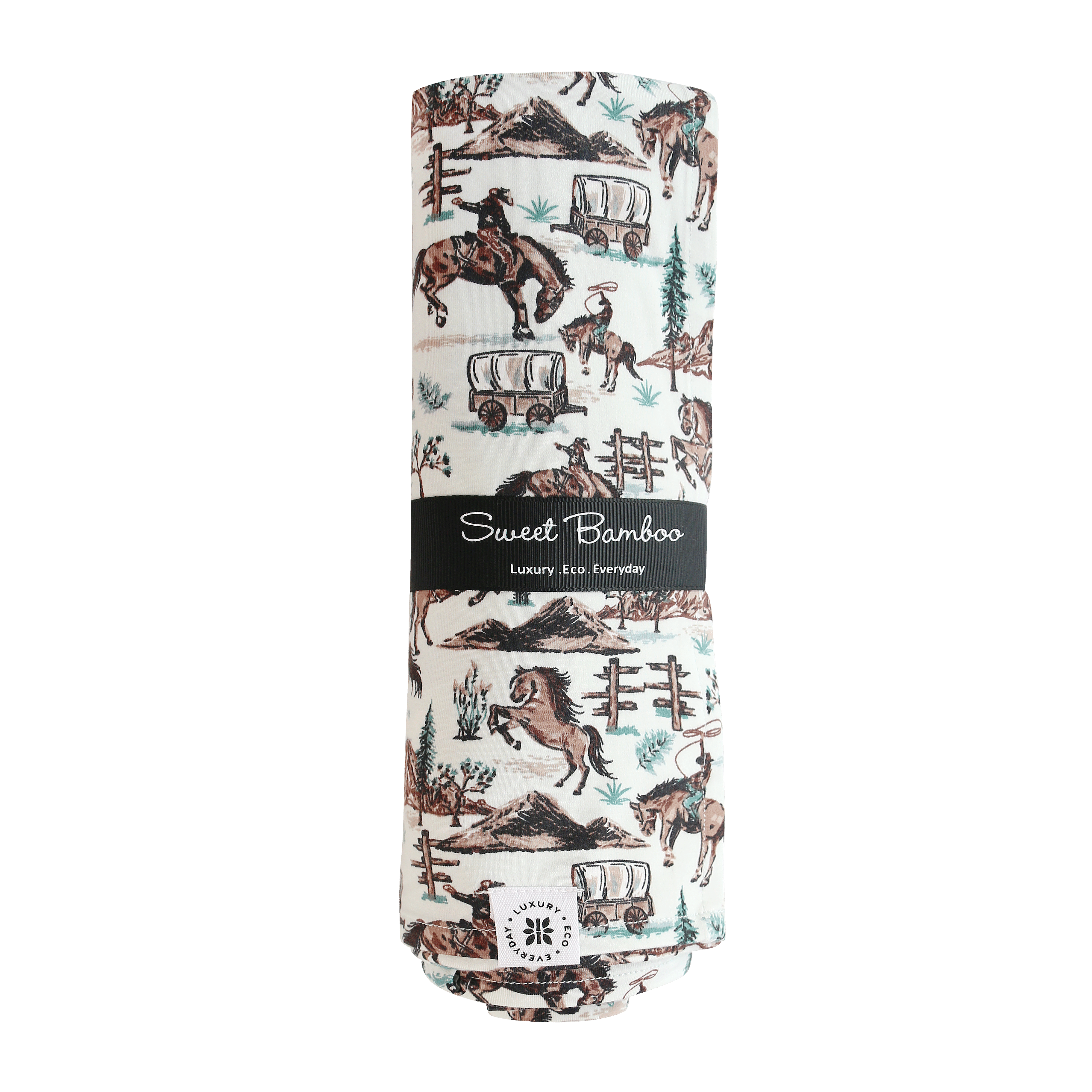 Sweet Bamboo Swaddle Blanket - Buffalo Bill