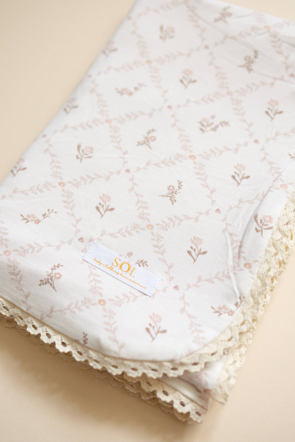 Vintage Rose Bamboo Blanket